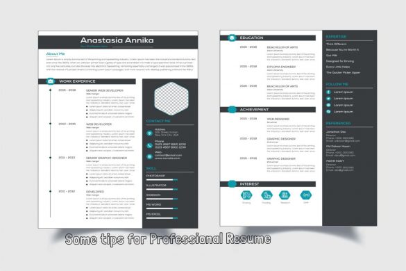 Some tips for Professional Resume