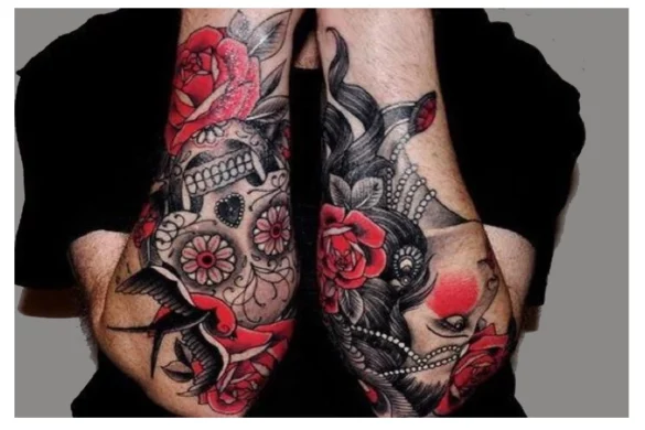 Black and Red Tattoos