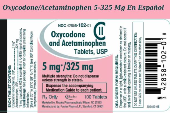 Oxycodone_Acetaminophen 5-325 Mg En Español