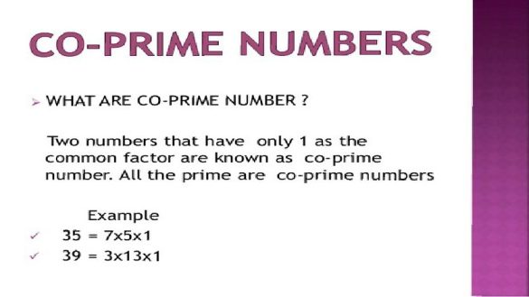 What is a co-prime number_