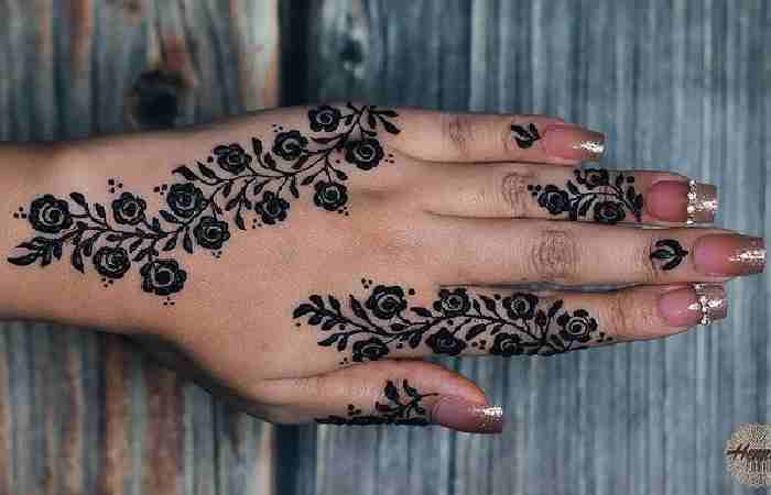 Modern Back Hand Mehndi Design (7)