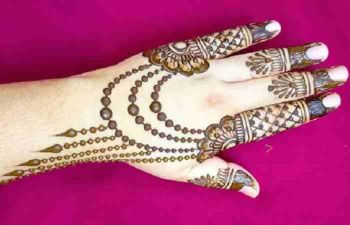 Simple Back Hand Mehndi Design